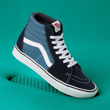 Vans Classic Comfycush Sk8-Hi - Miesten Korkeavartiset tennarit - Laivastonsininen/Laivastonsininen